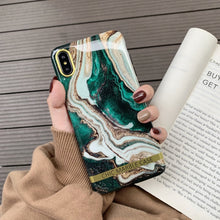 Load image into Gallery viewer, ins agate marble Case Glossy soft silicon