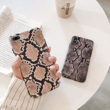 Load image into Gallery viewer, Vintage snake skin, Matte soft tpu Phone Case
