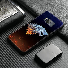 Load image into Gallery viewer, Game of Throne house Stark logo GOT Tempered Glass Phone Case