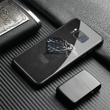 Load image into Gallery viewer, Game of Throne house Stark logo GOT Tempered Glass Phone Case