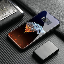 Load image into Gallery viewer, Game of Throne house Stark logo GOT Tempered Glass Phone Case