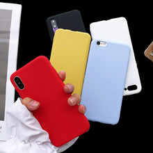Load image into Gallery viewer, Matte Candy Color Silicone TPU Cases