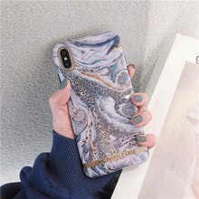 Load image into Gallery viewer, ins agate marble Case Glossy soft silicon